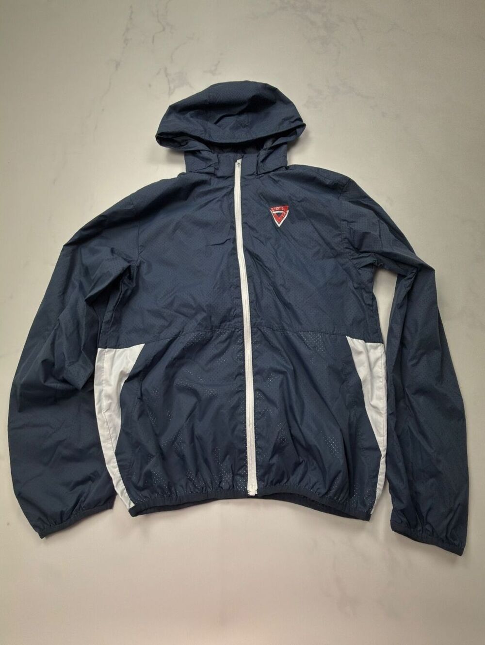 H&M Colorblock Windbreaker Jacket Navy White Modern Streetwear - Boys 14Y